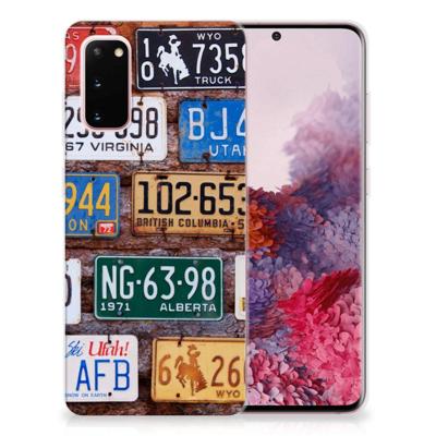 Samsung Galaxy S20 | Siliconen hoesje | met foto Kentekenplaten