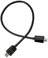 Delock USB-kabel USB 2.0 USB-micro-B stekker, USB-micro-B stekker 0.30 m Zwart Met OTG-functie 83570 - thumbnail