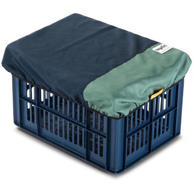 Recycled Fietskrat Fietsmand Hoes Zwart Grijs - Copy