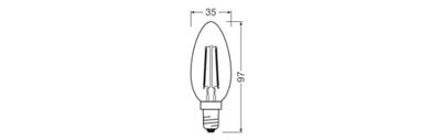 OSRAM HOMELIGHTING 4099854445040 LED-lamp Energielabel D (A - G) E14 1.8 W Warmwit (Ø x h) 35.00 mm x 35.00 mm 1 stuk(s) OSRAM HOMELIGHTING 4099854445040 LED-lamp Energielabel D (A - G) E14 1.8 W Warmwit (Ø x h) 35.00 mm x 35.00 mm 1 stuk(s)