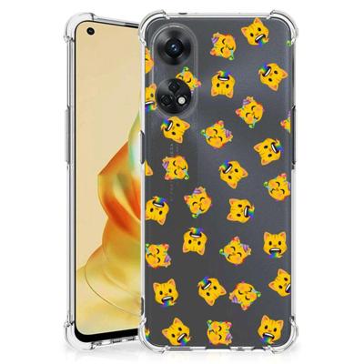 Doorzichtige Silicone Hoesje voor OPPO Reno8 T 4G Katten Emojis Doorzichtige Silicone Hoesje voor OPPO Reno8 T 4G Katten Emojis
