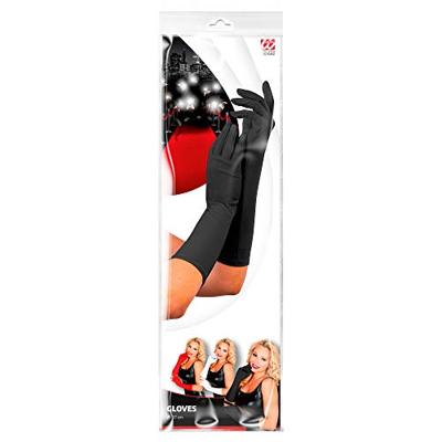 Handschoenen lycra 37cm zwart - thumbnail