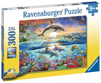Ravensburger legpuzzel xxl dolfijnenparadijs, 300st. Ravensburger legpuzzel xxl dolfijnenparadijs, 300st.
