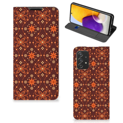 Samsung Galaxy A72 (5G/4G) | Hoesje met Magneet | Batik Brown