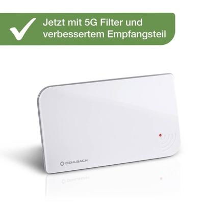 Oehlbach Scope Vision 5G DVB-T2 Actieve DVB-T/T2 platte antenne Binnen Wit Oehlbach Scope Vision 5G DVB-T2 Actieve DVB-T/T2 platte antenne Binnen Wit