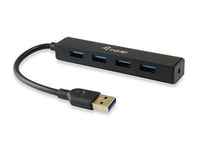 Equip USB-Hub USB 3.0-hub 4 poorten Zwart