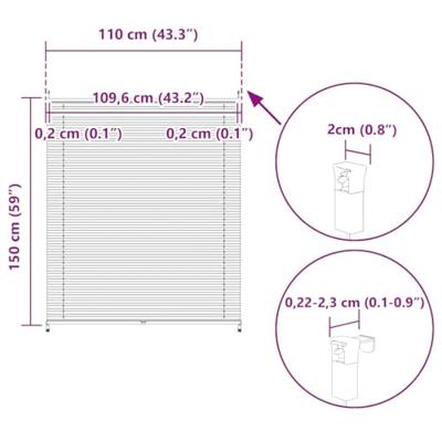 Plissjaloezie 110x150cm crme Plissjaloezie 110x150cm crme