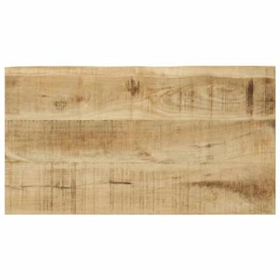 Tafeltjesset 3 st met natuurlijke rand massief mangohout - thumbnail