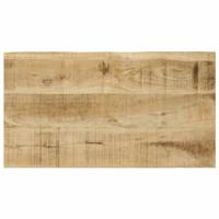Tafeltjesset 3 st met natuurlijke rand massief mangohout - thumbnail