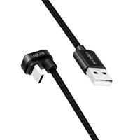 LogiLink CU0193 USB-kabel USB 2.0 USB-C stekker, USB-A stekker 2.00 m Zwart - thumbnail