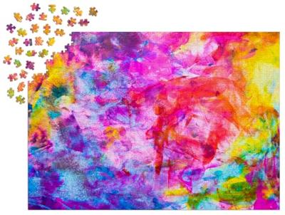 Colourful Abstract Oil Painting Puzzel 1000 Stukjes