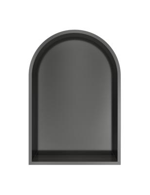 Hotbath &MORE Inbouwbox of inbouwnis Toogmodel - 30x45x10cm - Geborsteld gunmetal PVD BOW30BGP