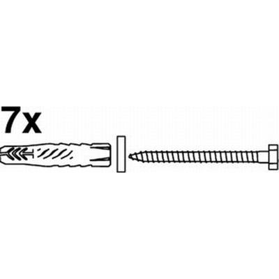 Montageset Voor Douchezitting Handicare Linido met Armleuningen en Rugsteun 42,5x40,5 cm