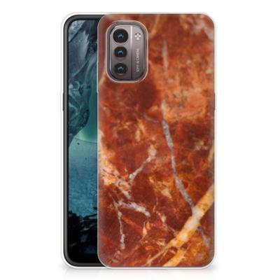 Nokia G21 | G11 | TPU | Siliconen hoesje | Marmer Bruin Nokia G21 | G11 | TPU | Siliconen hoesje | Marmer Bruin