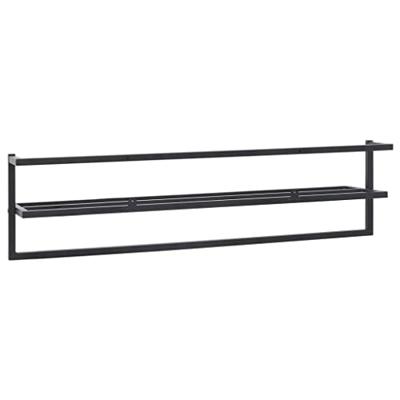 VidaXL Handdoekenrek 95x25x22 cm ijzer zwart VidaXL Handdoekenrek 95x25x22 cm ijzer zwart