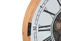 Muurklok Home ESPRIT Zilverkleurig Natuurlijk Metaal Kristal 80 X 8,5 X 80 cm - thumbnail