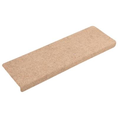 VidaXL Trapmatten zelfklevend 15 stuks 65x21x4 cm crème met rechthoekige rand VidaXL Trapmatten zelfklevend 15 stuks 65x21x4 cm crème met rechthoekige rand