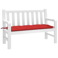VidaXL Tuinbankkussen 120x50x7 cm oxford stof rood - thumbnail