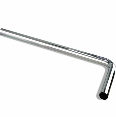 Vloerbuis Wiesbaden Unimatch | 32 mm haaks | 75x22 cm | Chroom