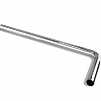 Vloerbuis Wiesbaden Unimatch | 32 mm haaks | 75x22 cm | Chroom - thumbnail