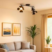 Globo Zwarte plafondlampEgon - 54650-2B - thumbnail