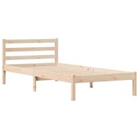 Bedframe Bruin 208.6 x 157.6 x 69.4 cm Massief grenenhout - thumbnail