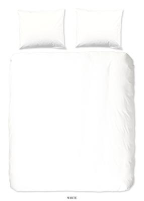 Good Morning Dekbedovertrek "uni dessin" - Wit - (240x200/220 cm) - Katoen