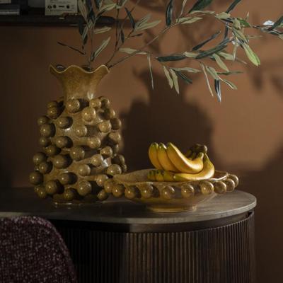 By-Boo Schaal 'Viro' 35cm, kleur Mosterdgeel