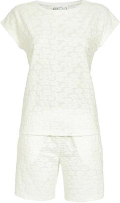 Zachte badstof shortama wit Zachte badstof shortama wit