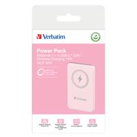 Verbatim Charge n Go Magnetic Wireless Powerbank 5000 mAh Fast Charge, Quick Charge 3.0, USB PD 3.0, Adaptive Fast Charge LiPo USB-C Pink - thumbnail