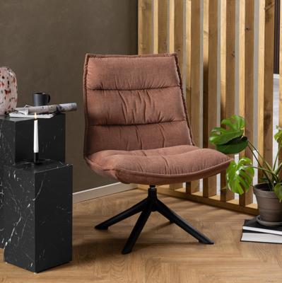 Bendt Draaifauteuil 'Ivy' Chenille, kleur Bruin Bendt Draaifauteuil 'Ivy' Chenille, kleur Bruin