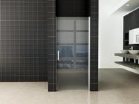 Cerra eco nisdeur 1000 x 1950 x 6 mm helder glas/chroom - thumbnail