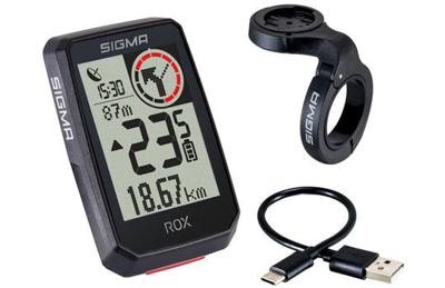 Sigma Rox 2.0 + Top Mount Set Fietscomputer GPS - Zwart