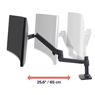 Ergotron LX Arm Desk Mount Monitor-tafelbeugel Aantal monteerbare displays: 1 Display(s) 38,1 cm (15) - 86,4 cm (34) Zwart Draaibaar, In hoogte verstelbaar,