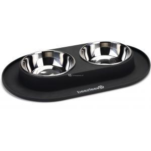 Beeztees siliconen dinerset hond antraciet 40x24cm