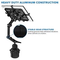 Mount-It! Premium bekerhouder tablethouder voor auto's - tablet ELD-houder - zware aluminium tablethouder voor iPad, Galaxy en Fire Tablets (MI-7320) - thumbnail