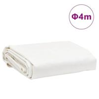 VidaXL Dekzeil 650 g/m² ø 4 m wit - thumbnail