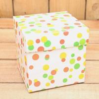 Bonbon doosjes - Chocolade doosje - Spring dot KUBUS - 24 stuks - thumbnail