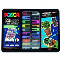 Paintmarker uni posca pop colours metalen 20st - thumbnail