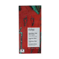 Chocolade puur chili 70% bio 80 Gram - thumbnail