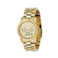 Michael Kors Dames Runway goudkleurig horloge MK5055 - thumbnail