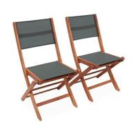 sweeek - Set van twee houten klapstoelen - thumbnail