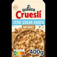 Quaker Cruesli Zero Sugar Added Naturel 400 g bij Jumbo - thumbnail
