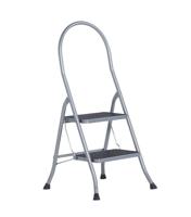 Altrex cromato huishoudtrap 2-treeds met hoge beugel silver - 500950 - thumbnail