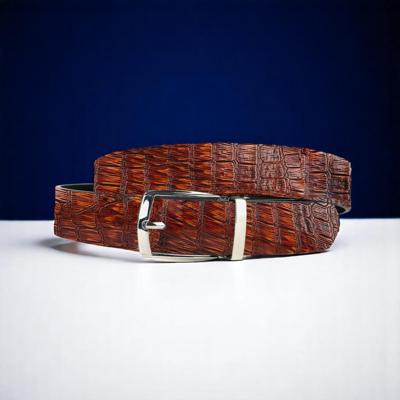 Brown Reptile (Riem) - PRE-ORDER Lureaux - Nette Riemen Voor Heren Brown Reptile (Riem) - PRE-ORDER Lureaux - Nette Riemen Voor Heren