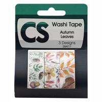 Colorations - washi tape herfstblaadjes 3 rollen, 5mtr. - thumbnail