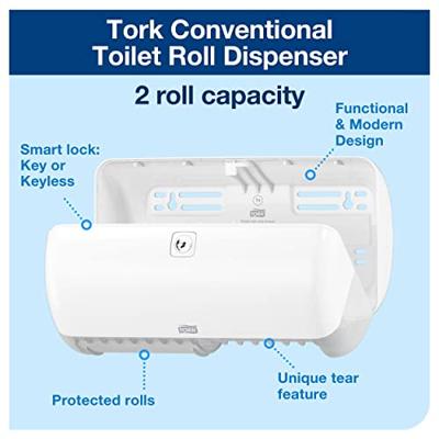 Toiletpapierdispenser tork t4 duo wit