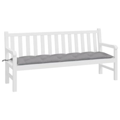 Tuinbankkussen 180x50x7 cm oxford stof grijs