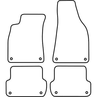 Automatten passend voor Audi A4 2001-2004 TMAU511