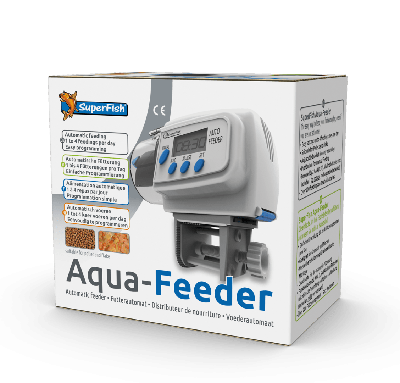 Superfish Aqua Feeder Wit: Programmeerbare Voederautomaat voor Vijvervissen - 4 Voertijden